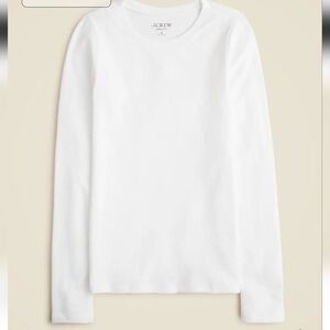 J.Crew Perfect-fit long-sleeve crewneck T-shirt In White